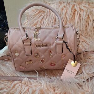 Juicy Couture Light Pink Quilted Satchel